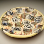 Platter, Porcelain, Underglaze, Glaze, 2011
