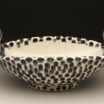 Oval Bowl, Porcelain, Underglaze, Glaze, 2011