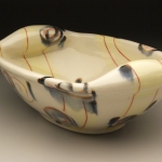 Dish, Porcelain, Slip, Underglaze, Glaze, 2011