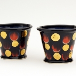 Cocktail Cups, Porcelain, Underglaze, Glaze, 2012