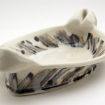 Large Oval Dish, Porcelain, Underglaze, Glaze, 2012