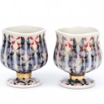 Aperitif Stem Cups, Porcelain, Underglaze, Glaze, 2019