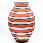 Large Banded Jar, Stoneware, Slip, Glaze, 2019