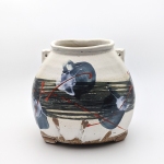 Basket Vase, Stoneware, Slip, Glaze, 2019