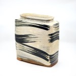 Rectangle Vase, Stoneware, Slip, Glaze, Wood-fired, 2022