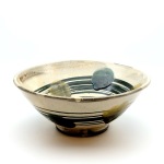 Noodle Bowl, Stoneware, Slip, Glaze, Wood-fired, 2022